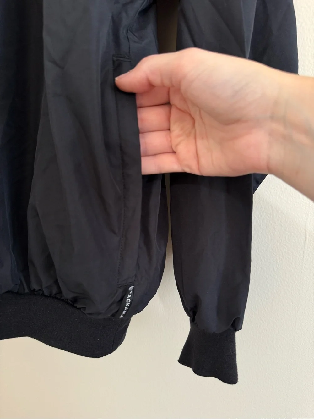 Columbia Men’s Black Pullover Windbreaker Medium Packable VTG
